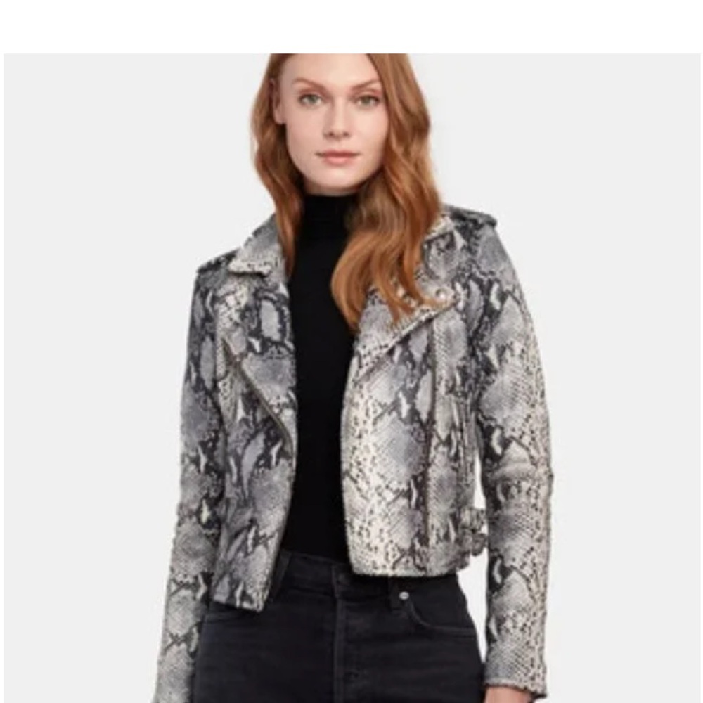 Philosophy Python Vegan Leather Jacket - image 4